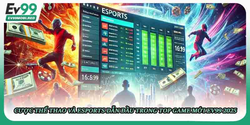 Cược thể thao và esports dẫn đầu trong top game mới ev99 2025